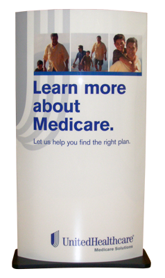 custom, counter-top, counter top, corrugate, litho, screen-print, MDF, curved sleeve