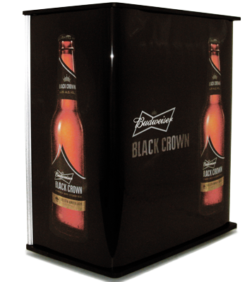 modular MDF & alumunum construction, digital graphics, easy assembly