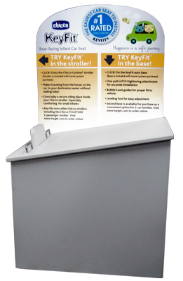 MDF components with an ACM frame, styrene header with digital printing