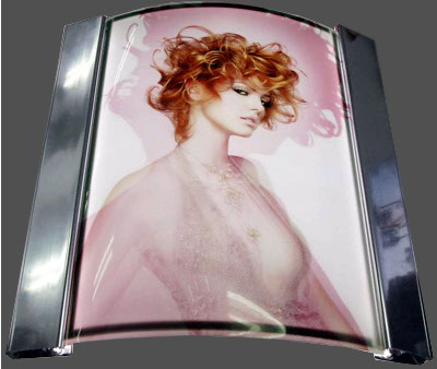 modular MDF & alumunum construction, digital graphics, easy assembly, acrylic coupon holders