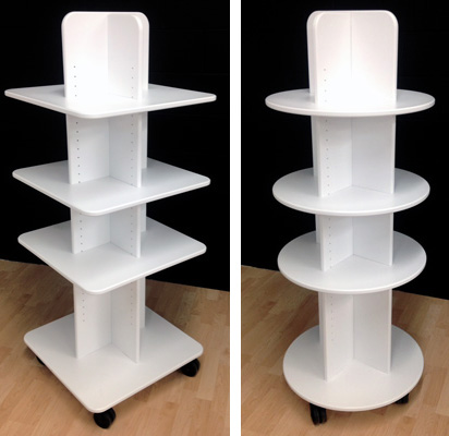 powder-coated MDF, adjustable shelves, easy assembly, casters